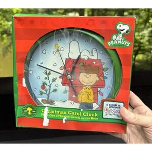 Peanuts Christmas Carol Clock Plays Carol On The Hour A Charlie Brown Christmas